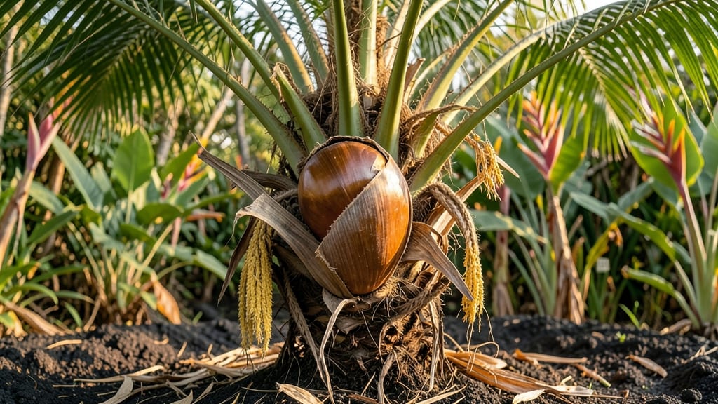 Palm Tree Seed Pod Art: Twist-Free Harvesting for Natural Decor