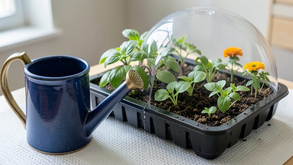 How to Water Seed Trays: Mist-and-Cover Method for Even Germination